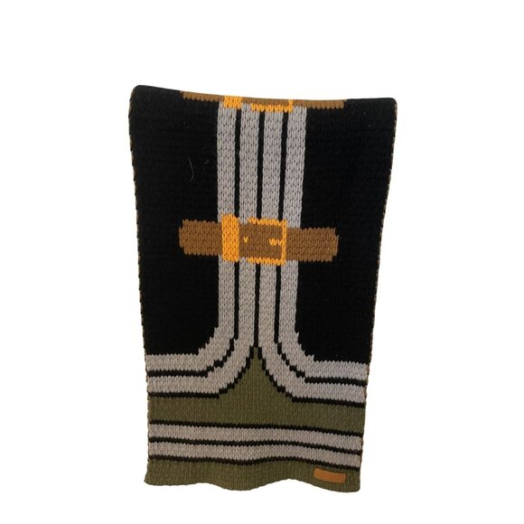 Hermès-Paris 100% Cashmere Multicolor Knit Tube Scarf Made In Great Britain - Picture 1 of 6